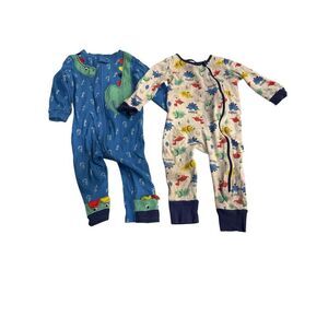 Koala Baby boy 18-24m footless one piece pajamas zipper dinos